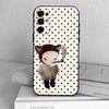 Арт-игрушка Y-Yoshitomo -N-Nara Чехол для телефона Samsung S25,S24,S21,S22,S23,S30,Ultra,S20,Plus,Fe, Мягкий силиконовый черный чехол