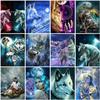 5D Wolf Diamond Painting Animal Full Square/Round Drill Diamond Art Embroidery Cross Stitch Rhinestones Mosaic Home Decoration