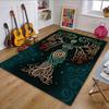 Tree Spirit with Spiral Motif Patterned carpet, non slip mat suitable for living room and bedroom sofas