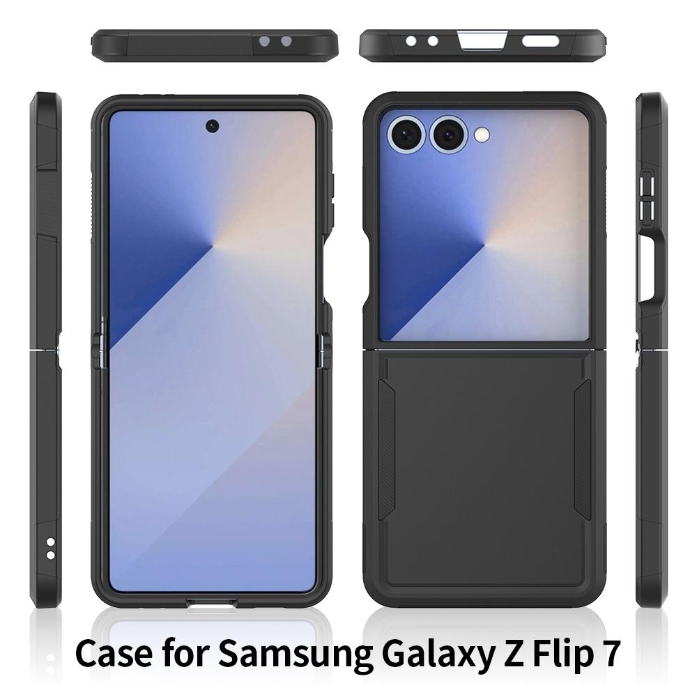 Z Flip7 Phone Case, Shockproof Hybrid Case Dual Layer Cover for Samsung Galaxy Z Flip 7 5G
