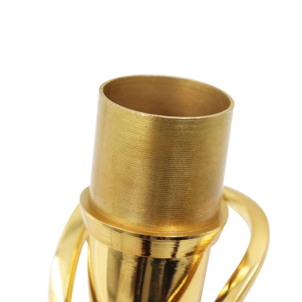 Alto Saxophone Sax Bend Neck Brass Material 24.5mm with Cleaning Cloth Saxophone Accessory