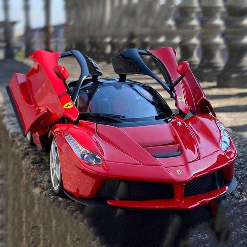 1:32 Ferraris Laferrari FXXK игрушечный автомобиль из сплава, отлитый под давлением и игрушечный транспорт, звуковая и световая коллекция моделей автомобилей, игрушки для детей