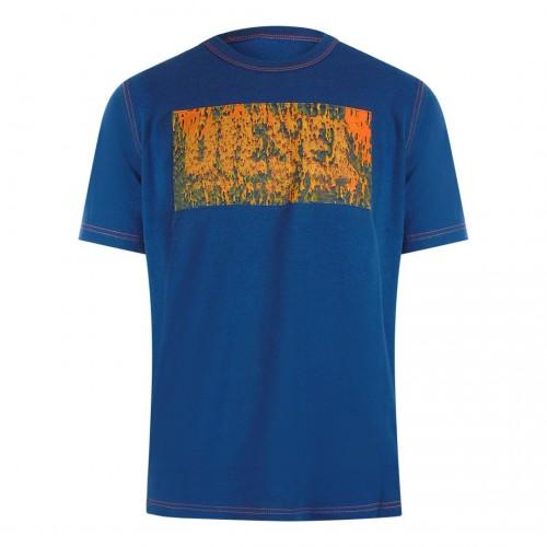 Diesel Mens Logo Cotton T-Shirt