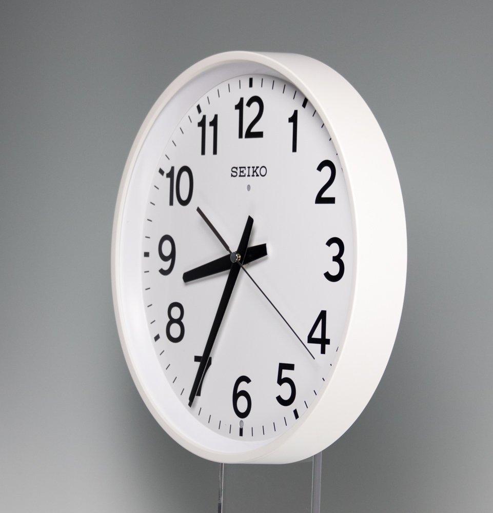 Seiko Clock Wall Clock Office Type Radio Analog White KX317W