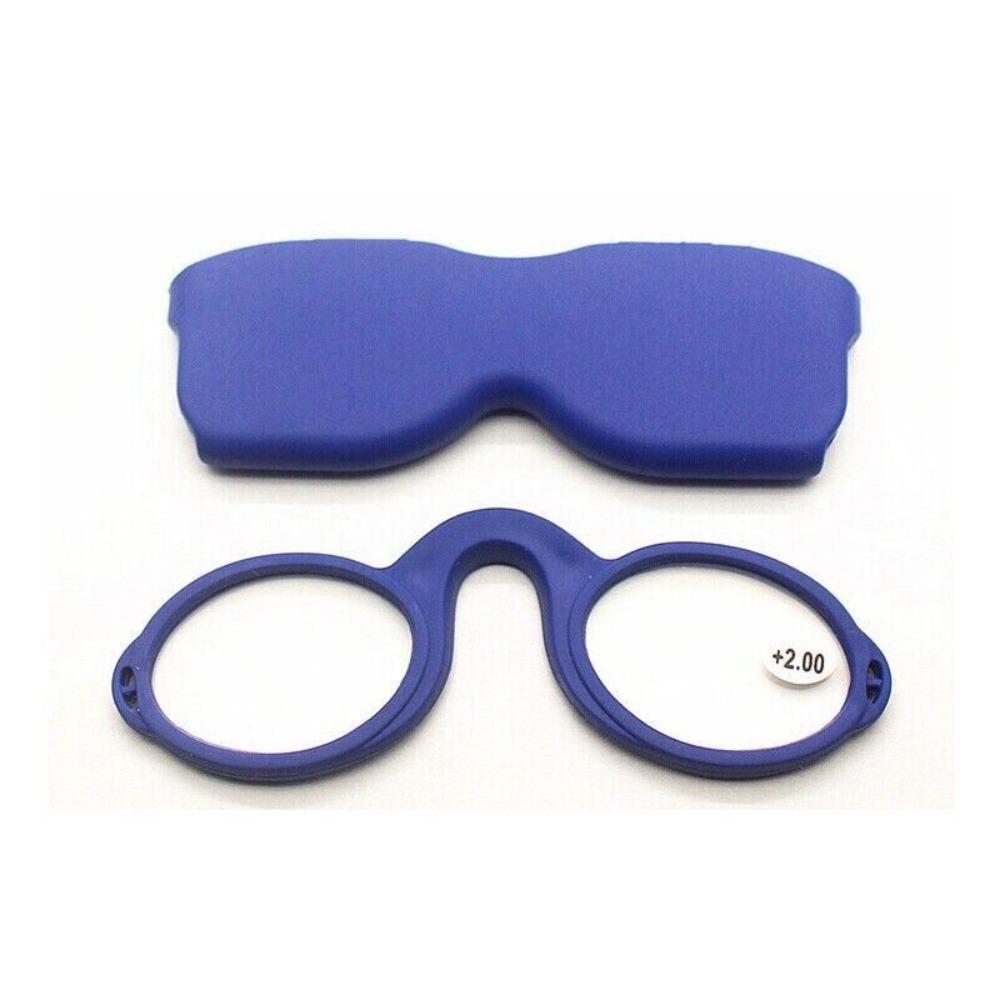 With Case Armless Silicone Nose Clip Portable Reading Glasses
