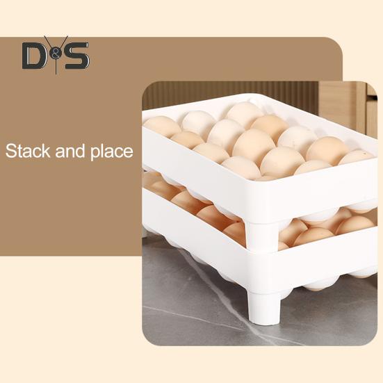 15-секционный ящик для хранения яиц, поддон для яиц в холодильнике, большая вместимость, высокая устойчивость, складной, экономящий место, органайзер для яиц в холодильнике