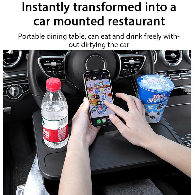 Настольная доска для автомобиля, портативная дорожная стойка для хранения вещей в автомобиле, поднос для напитков, автомобильный руль, обеденный стол, органайзер для автомобильного сиденья