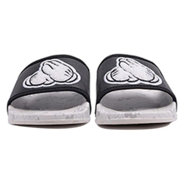 Disney X Li Ning Mickey нескользящие удобные универсальные сандалии-слайды женская обувь черный белый AGAQ004-7