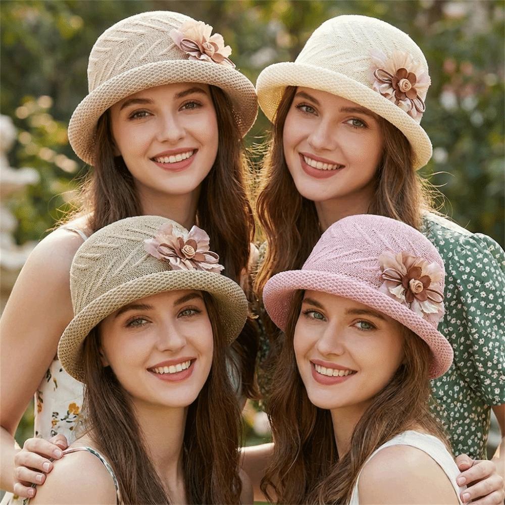 Korean Style Ladies' Top Hat Elegant Fisherman Hat Casual Bucket Hats For Women