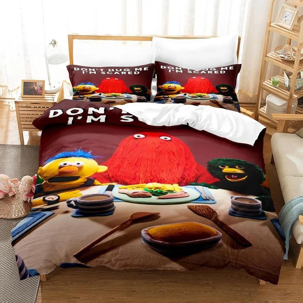 3d Print Anime Don't Hug Me I'm Scared Bedding Set Single Twin Full Queen King Size Bed Set Adult Kid Bedroom Duvet Cover Sets
