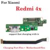 USB-док-станция, разъем для зарядного устройства, порт зарядки, громкость включения, выключения, материнская плата, гибкий кабель, динамик для Xiaomi Redmi 4X