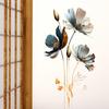 3D Lotus Background Decor Decals PVC Aesthetic Wallpaper Flower Wall Stickers  Living Room