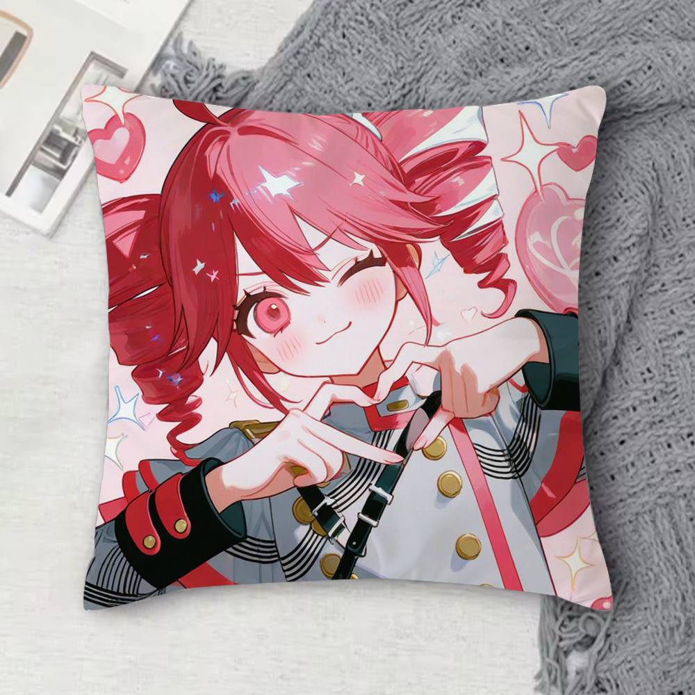 Kasane TTeto Doublesided Printed Square Decorative Cushion Cover for Sofa Living Room Home Decor