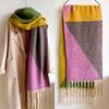 Women Autumn Winter Scarf For Female Fashion Tassel Long Neckerchief Men Intensification Warm Shawl Europe America Elegant Wraps