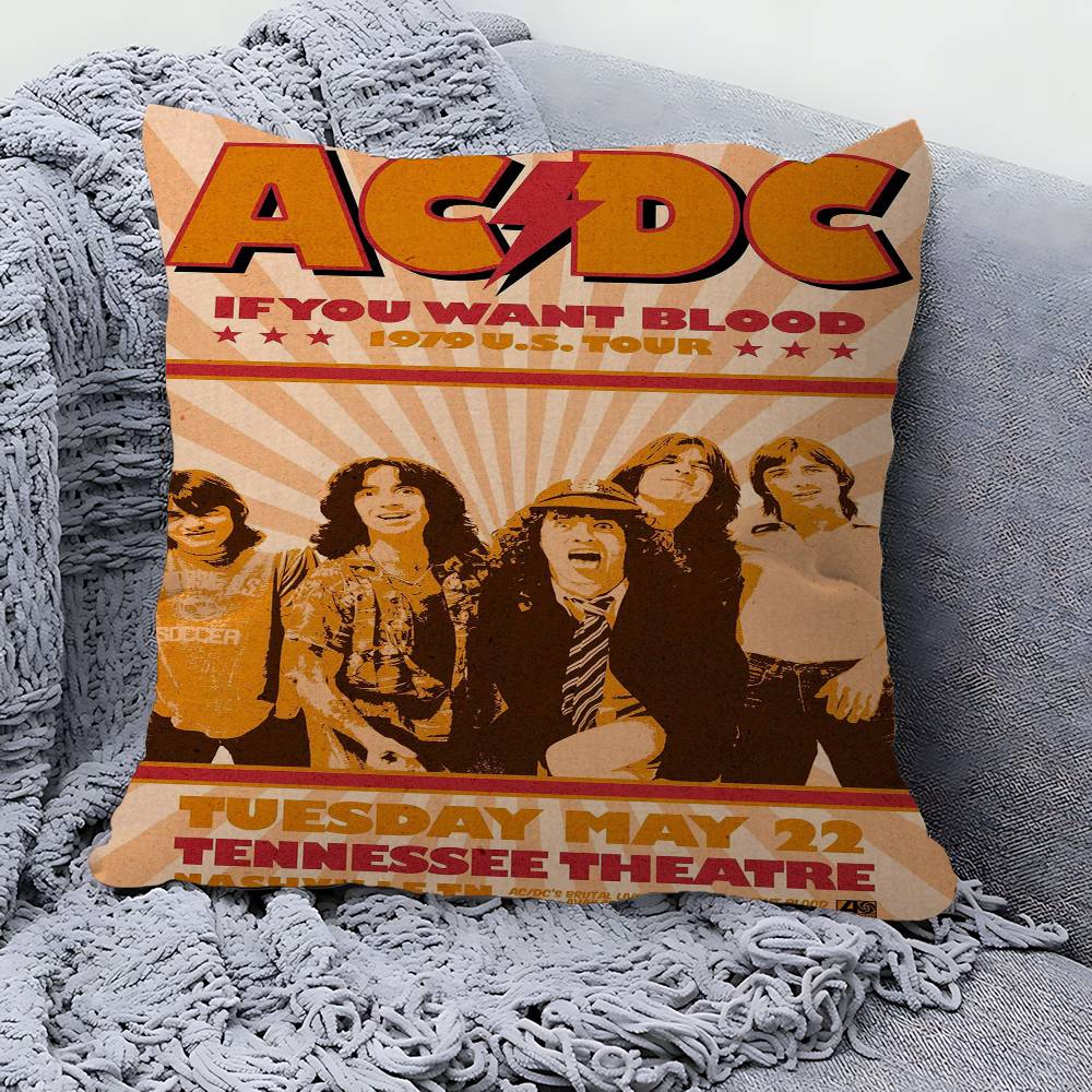 Rock A-AC D-DC Подушка-подушечка Дюймы Декор в деревенском стиле Домашние чехлы на подушки для декора дивана