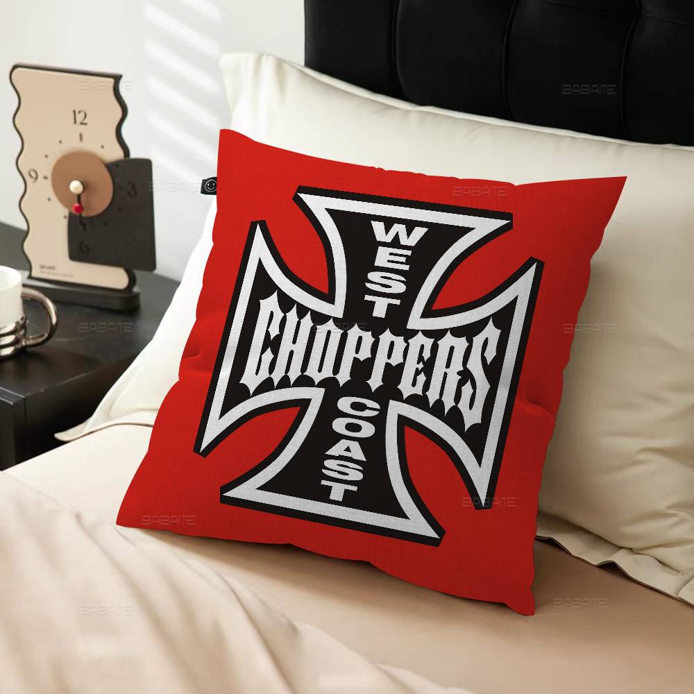 Чехол на подушку с логотипом мотоцикла West Coast Chopper Наволочка Обивка Диван Подушка-плед Декор для дома Подушка