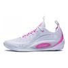 Li Ning Wade 808 2 Нескользящие Низкие Баскетбольные Кроссовки Мужские Бело-Розовые ABPS037-7