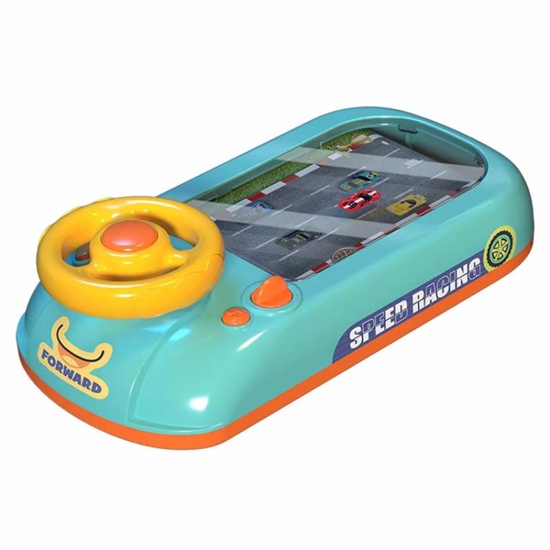 Гоночный автомобиль, электронная приключенческая игра, руль, игрушка для вождения, детский симулятор транспортных средств с музыкальным звуком для детей, подарок для ребенка