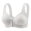 Front Closure Full Cup Wireless Vest Style Bra For Senior Women