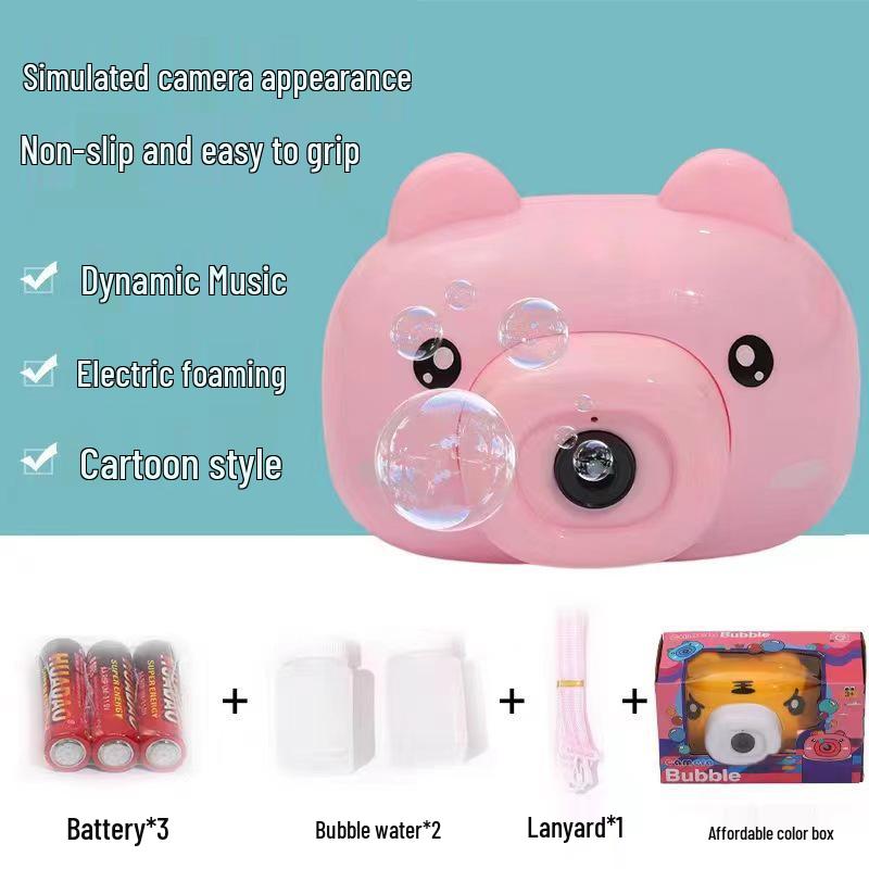 Unicorn Electric Bubble Maker: Kids' Automatic Light-Up Bubble Gun Gift