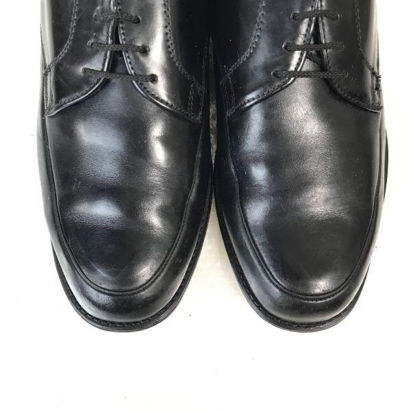 США 70-х-80-х?/kinney shoes/Кожаные туфли с U-образным мысом на подошве Goodyear Welt/8.5/26.0-26.5/Черный/Винтаж(ИСПОЛЬЗОВАЛ)