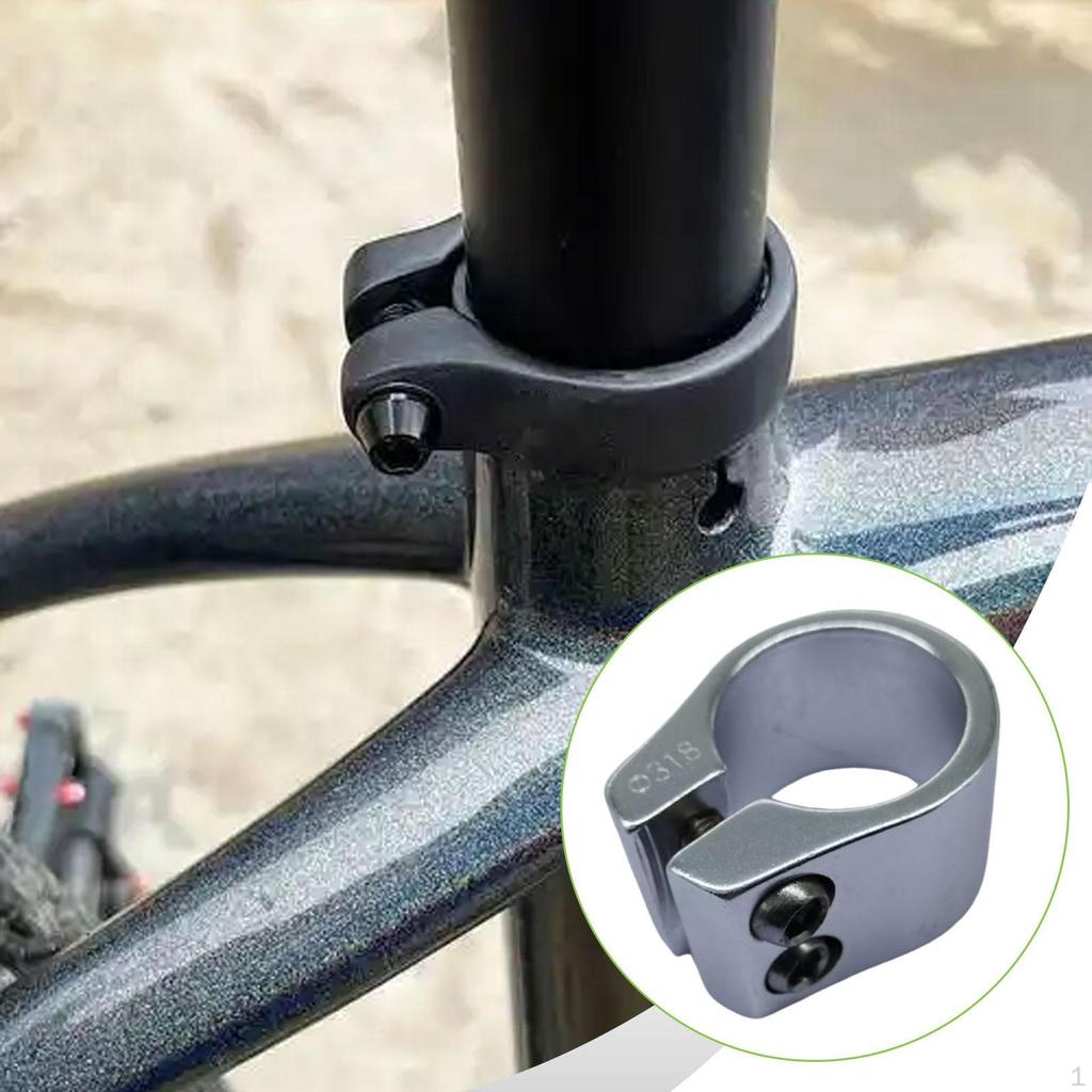 Seat Post Clamp Saddle Clip Aluminum Alloy Easy To Install 1.25" Replace Road Bike Tube