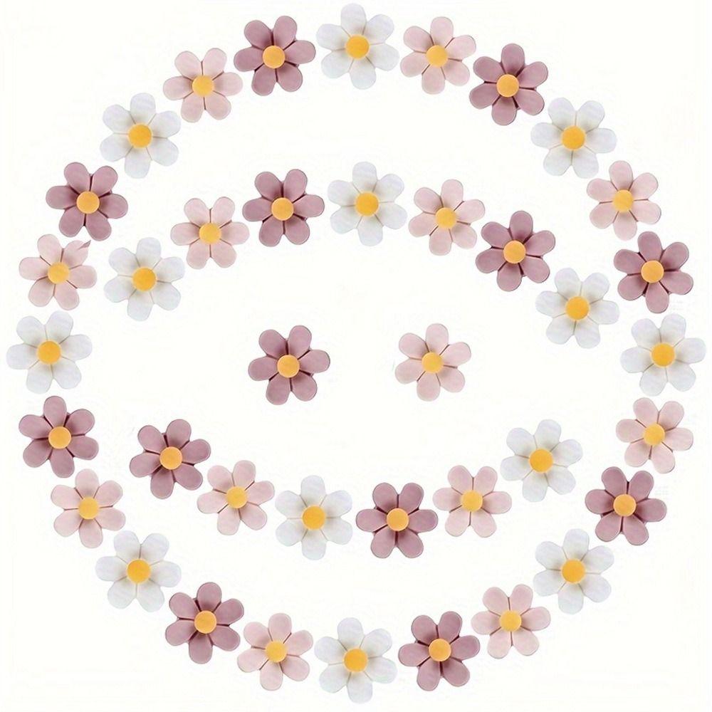 20/30/50Pcs Creative Six-Petal Flower Pushpins DIY Thumb Tacks Portable Board Push Pin Corkboard