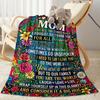 Mother's Love And Gratitude Flannel Blanket-Soft and Suitable for Sofas,Beds,Offices,Travel,All Seasons,Great Gift for Holidays and Birthdays.