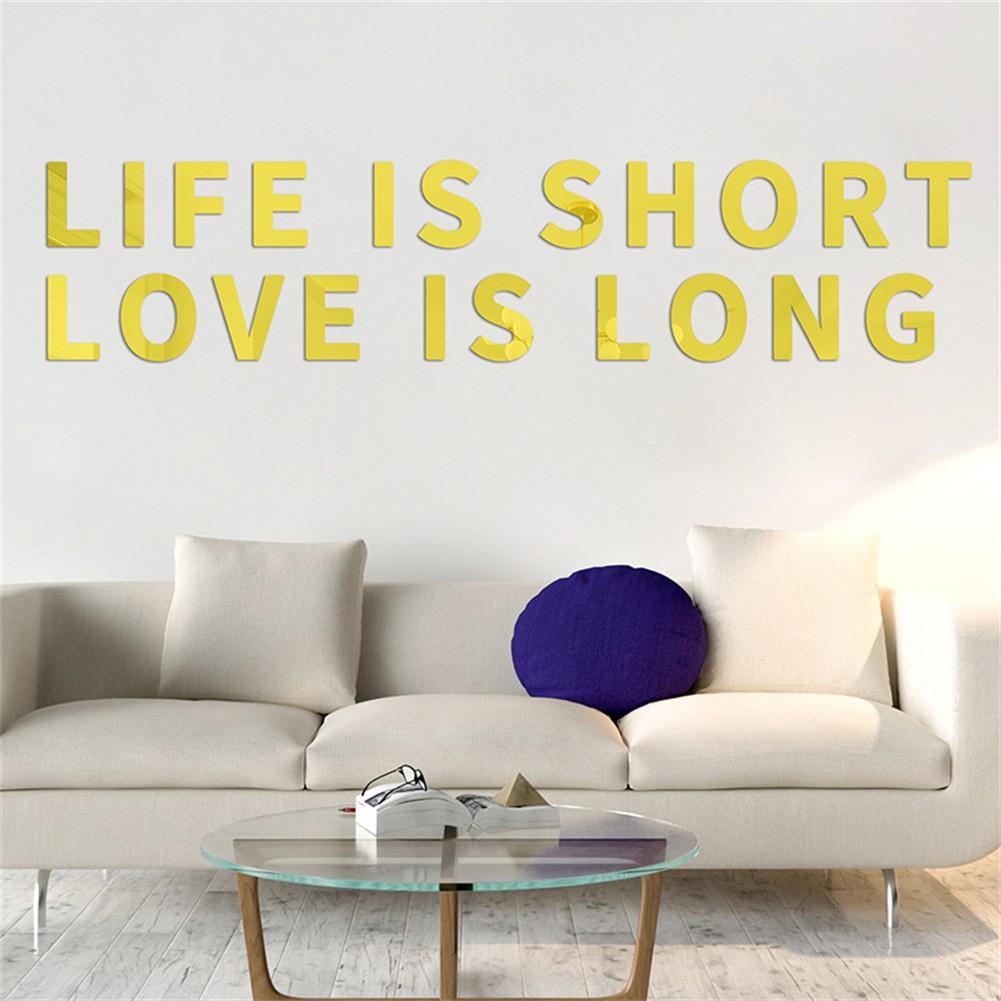 Стикер стены 3D наклейки с алфавитом фон английскими буквами