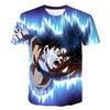 Детская футболка с 3D цифровой печатью из серии Dragon Ball для мальчиков, повседневная и удобная, с круглым вырезом и короткими рукавами