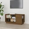 814407 vidaXL TV Cabinet Honey Brown 80x35x40.5 Cm Solid Pine Wood