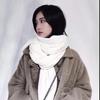 Осенне-зимний женский шарф, имитация кашемира, утепленный модный теплый шарф, однотонный дикий шарф, шаль