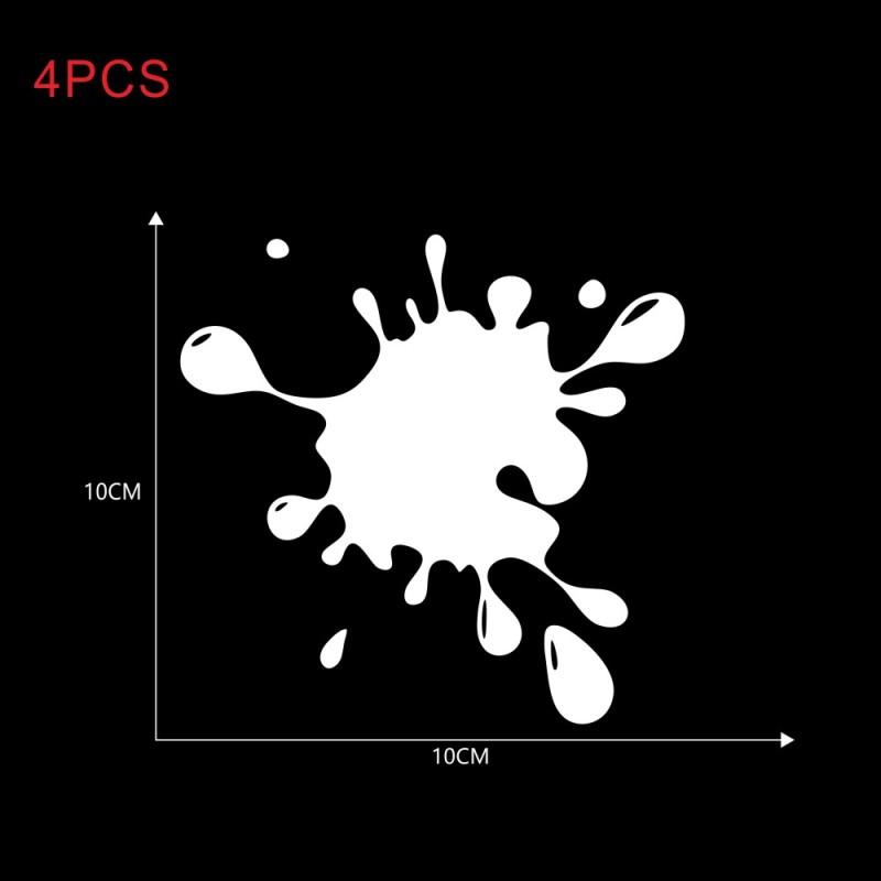 4 шт. забавные наклейки для автомобиля в форме капель воды виниловая наклейка автомобильные наклейки для автомобиля, бампера, окна автомобиля