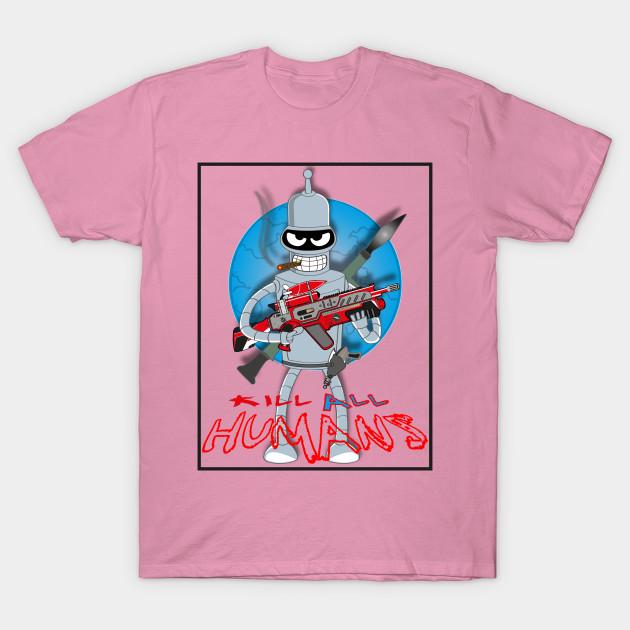 T Shirt Women Kill All Humans Harajuku Print Kawaii Tshirt Summer Short Sleeve Female T-Shirt Top Tee