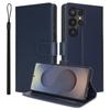 For Samsung Galaxy S23 Ultra/S22 Ultra 5G Case RFID Blocking Flip Leather Phone Cover with Wrist Strap