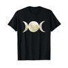 TRIPLE MOON GODDESS SYMBOL T SHIRT Vintage Washed Unisex Slightly Stylish Graphic Breathable Streetwear Top For Everyday Wear