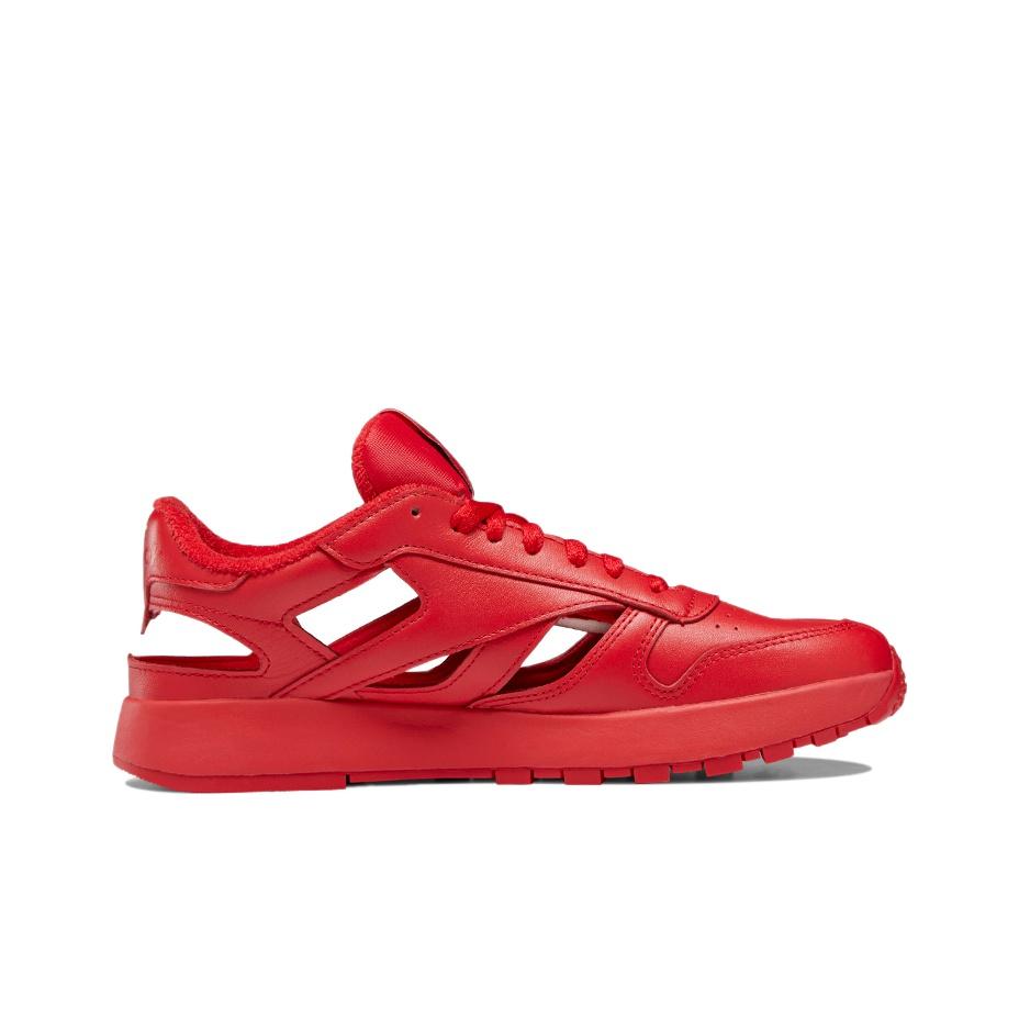 Maison Margiela x Reebok Classic Leather DQ Кроссовки Унисекс Красный Вектор Обувь Черный-Белый GZ0947