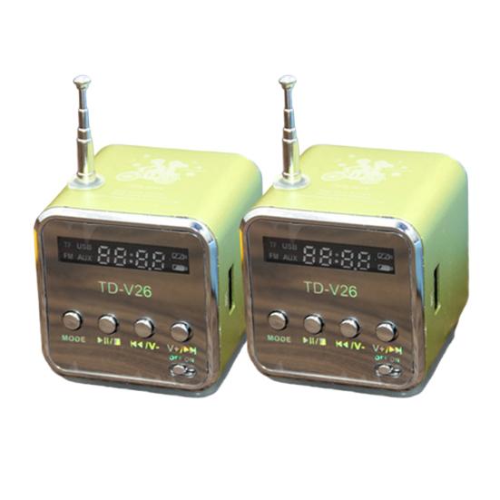 1/2 шт. Мини-динамик с поддержкой Bluetooth, цифровой дисплей, стабильное соединение, водонепроницаемый, перезаряжаемый, FM-радио, музыкальный плеер