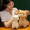Alpaca Plush Toy Stuffed Animal Alpaca Doll Hug Pillow Lifelike Alpaca Plushie Soft Fluffy Cushion Gift for Christmas Birthday