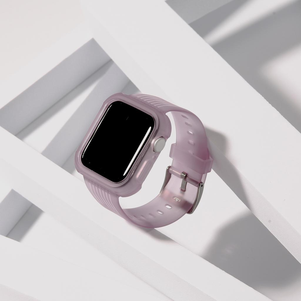 Loideu [Размер 38/40/42/44] Премиальный прозрачный ремешок из ТПУ для Apple Watch (Выберите 1 из 8)