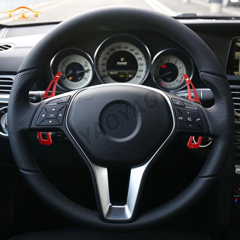 Shift Paddle Carbon Fiber Steering Wheel DSG For Mercedes Benz A B M E Class W176 W212 CLA GLA DSG Gear Shift Paddle