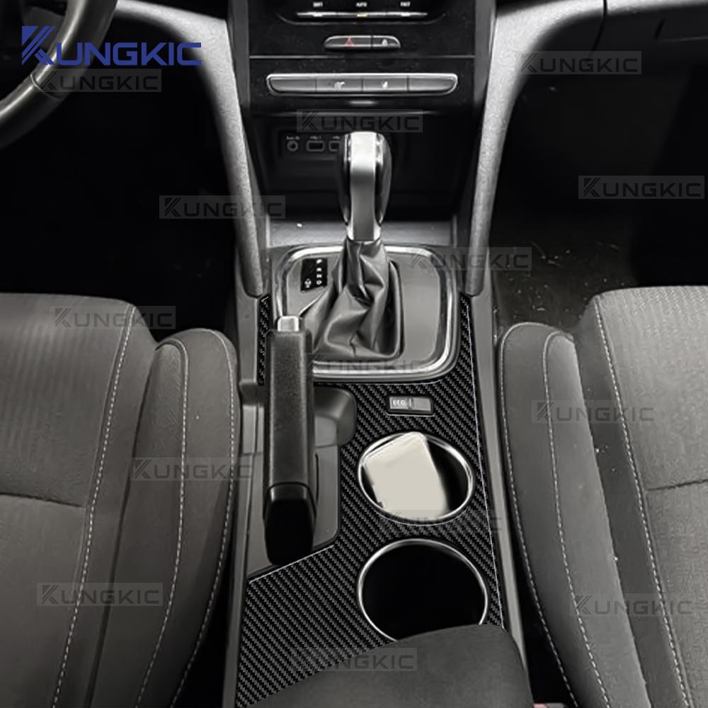 Для Renault Megane 4 2016 2017 2018 2019 2020 2021 2022 2023-2025 Мягкая наклейка из углеродного волокна Рамка подстаканника ручного тормоза автомобиля