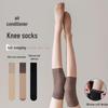 Женские чулки выше колена телесного цвета против затяжек для холодных ног
