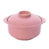 Instant Noodles Bowl Wear-resistant with Lid Wheat Straw Salad Rice Bowl Tableware for Cereal