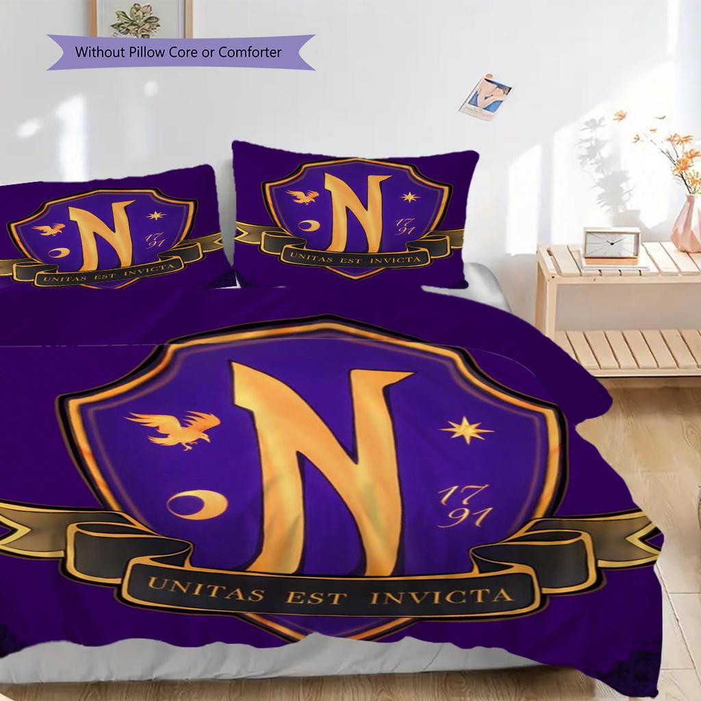 Wednesday Addams Gothic Tale Threepiece Set 1 Duvet Cover 2 Pillowcase Without Core Soft And Comfortable Duvet Cover And Pillowcase