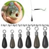Drop Casting Tear Drop Shot Fishing Tackle Line Sinkers Fishing Tungsten Hook Connector Fall Sinker