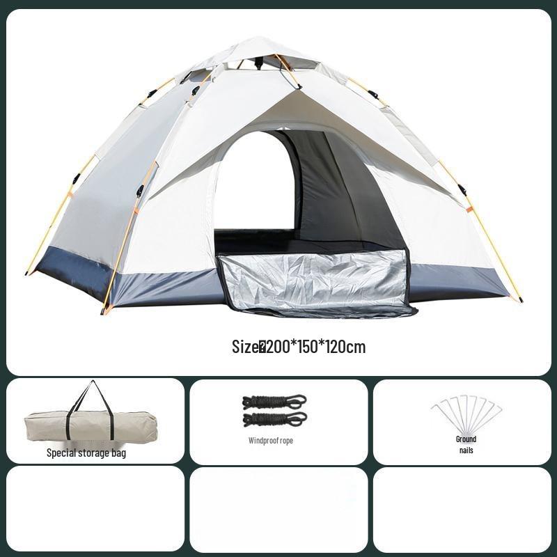 Automatic Pop-Up Rainproof Camping Tent for Outdoor & Indoor Use