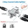 Adoreen 2-полосный коаксиальный сплиттер, 10-2602 МГц, мини, двунаправленный, цифровой сигнал, RG6/RG59, для кабельного ТВ, спутника, антенны, MoCA, для помещений и улицы