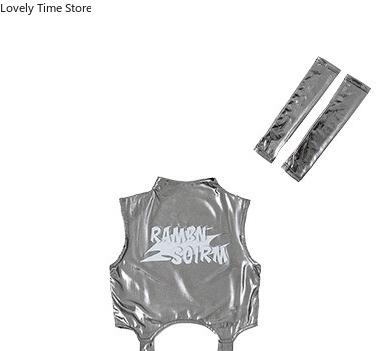 Girls Hip Hop Shiny Crop Top Pants Kids K-pop Jazz Shorts Dance Culottes Clothes Sets Children Streetwear Girl Group Costume
