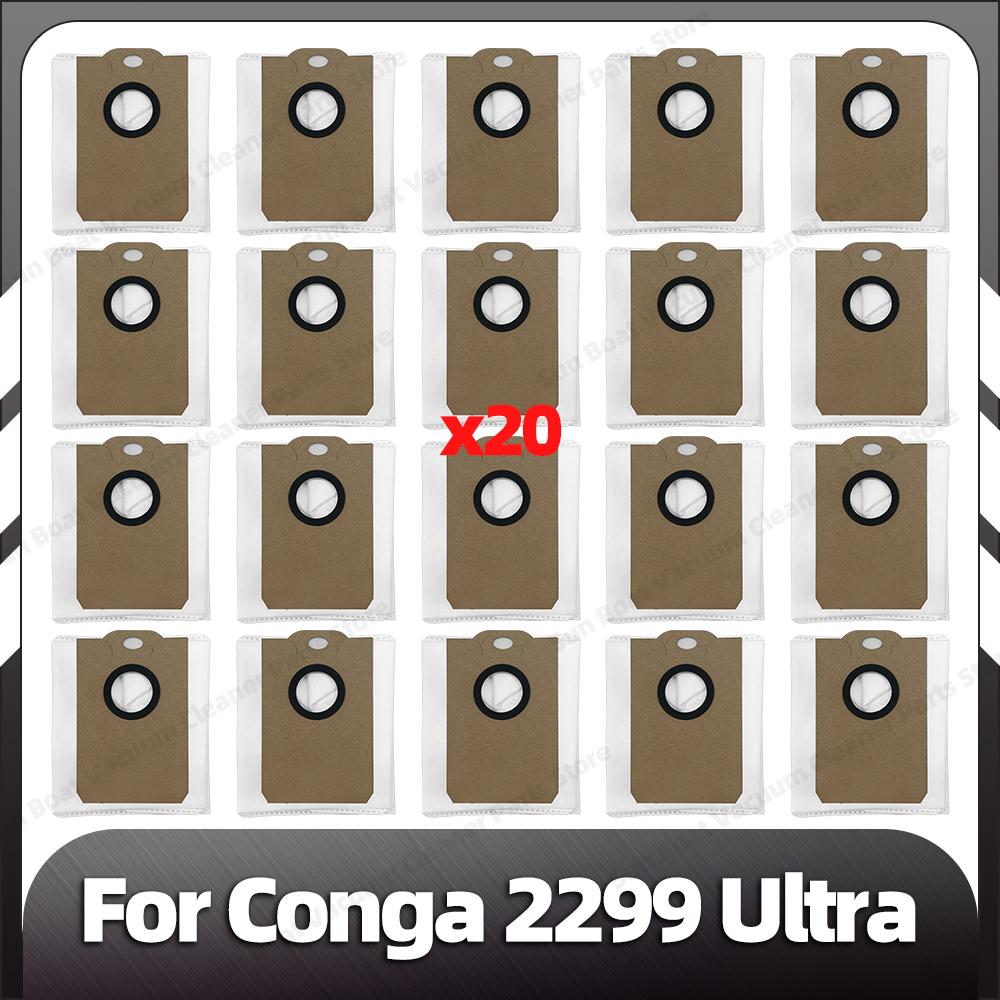 Compatible for Conga 2299 Ultra Replacement Main Side Brush HEPA Filter MOP Pads Dust Bags Spare Parts Accessories
